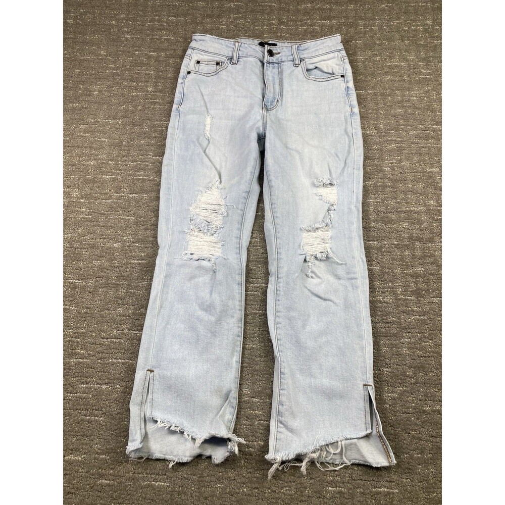 Women's AFRM Size 27 Light Wash Blue Denim Jeans  Distressed Trendy